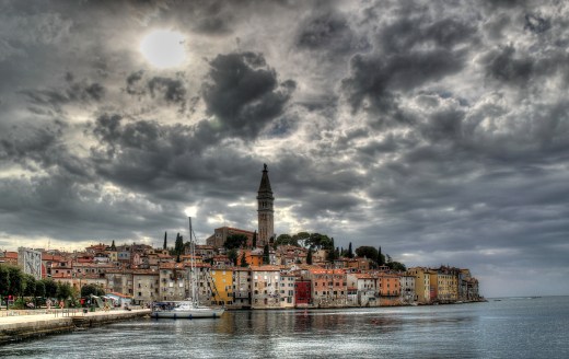 View when entering Rovinj