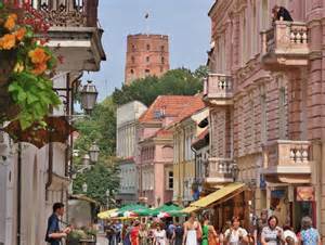 Pedristria street in Vilnius